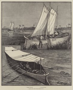 Boten voor de Nijl-expeditie door William Bazett Murray